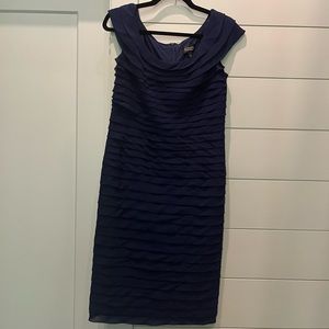 Adrianna Papell navy dress FREE SHIPPING